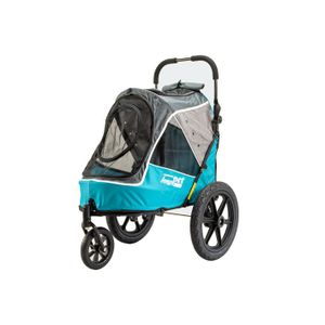 InnoPet® Sporty Trailer Evolution Pet Stroller Hundebuggy mit Luftreifen Fahrradanhänger Nylon Ocean-blue bis 30kg