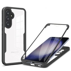 360° Grad Hülle für Samsung Galaxy S23 FE vollschutz Integriertem Displayschutz Schwarz
