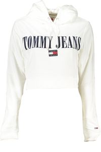 TOMMY HILFIGER JEANS Sweatshirt Damen Baumwolle Weiß GR75917 - Größe: XS