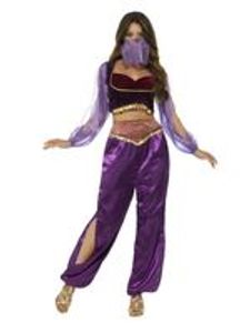 Arabische Prinzessin Violett 1001 Nacht 3-teiliges Damen Kostüm