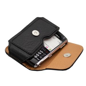 caseroxx Handytasche passend für BlackBerry Pearl 9100 / 9105 in schwarz, Quertasche aus Echtleder