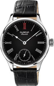 Dugena Herren-Armbanduhr Epsilon 3, Handaufzug, Edelstahlgehäuse, Saphirglas, 5 bar