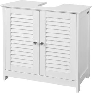 Pelipal Quickset 928 Waschtischunterschrank in Weiß, 60 cm breit, Waschbeckenunterschrank ohne Waschbecken mit 2 Türen