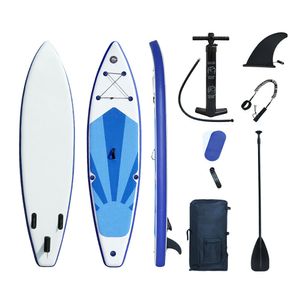 320cm   Surfboard Paddling + Luftpumpe Board Stand Up Paddle Set  aufblasbar 150KG Blau