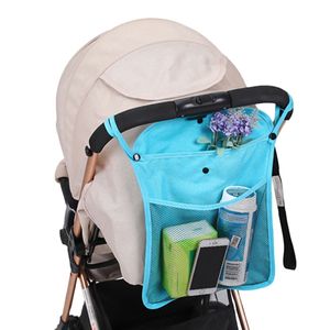 Universal Kinderwagen Einkaufsnetz Organizer Baby Tasche Buggy Kinderwagennetz, Farbe:Blau