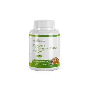 VitaSanum®- Curcumin + Schwarzer Pfeffer + Ingwer 600 mg 90 Kapseln