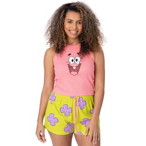 SpongeBob SquarePants - Schlafanzug für Damen NS7531 (S) (Pink/Gelb)