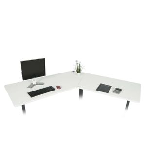Stolní deska HWC-D40 pro rohový stůl, stolní deska, 120°  bílá