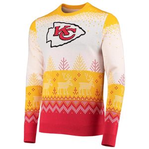 NFL Ugly Sweater XMAS Strick Pullover Kansas City Chiefs - M