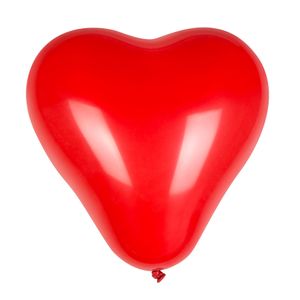 luftballons Herz 25 cm Latex rot 6 Stück