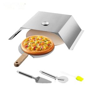 Pizza -Ofen -Kit, langlebiger Edelstahl, passt Grills und Holzkohlegeschmack