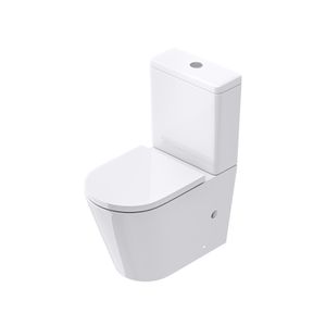 Mai & Mai Stand-WC S108T aus Keramik spülrandloses WC 36x63x82cm bodenstehende Toilette inkl. Spülkasten