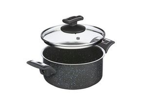 KOLIMAX - české nerezové nádobí Rendlík s poklicí KOLIMAX BLACK GRANITEC 18cm, 2,0l