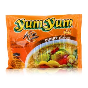 YUM YUM Instant Nudeln mit Currygeschmack Packung 60g