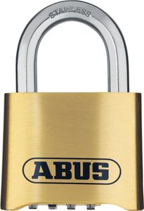 ABUS Zahlenschloss 180IB/50 - Vorhängeschloss aus Messing, wetterfest