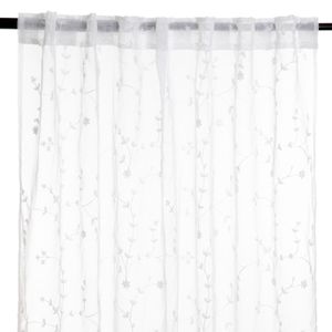 Záves MOSSIA Záves s listovým vyšívaným voálom 140x250 cm HOMLA