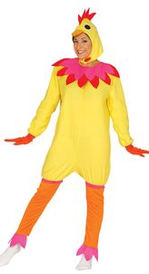 Huhn Kostüm für Damen Gr. M-XL, Größe:XL