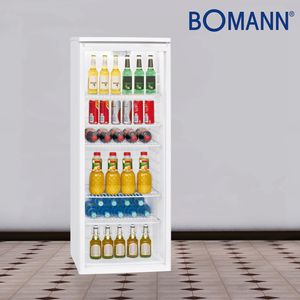 Bomann Glastürkühlschrank KSG 7280.1 / 259 Liter / 143cm