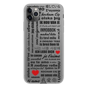 PhoneNatic Case kompatibel mit Apple iPhone 11 Pro Max Silikon-Hülle in Love Wörter M4