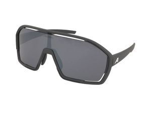 Alpina Sportbrille Bonfire midnight grau matt Glas schwarz verspiegelt Kat 3