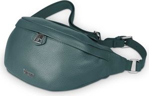Pancia Gürteltasche aus italienischem Leder – für Hüfte oder Hand, 1 Fach, 2 Taschen, Silberne Beschläge, Blau – Stilvoll und Praktisch Pancia Gürteltasche aus italienischem Leder – für Hüfte oder Hand, 1 Fach, 2 Taschen, Silberne Beschläge, Blau – Stilvoll und Praktisch