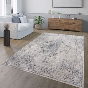 Waschbarer Teppich Wohnzimmer Kurzflor Esszimmer Modern Marokkanisch Used Look Größe 200x280 cm