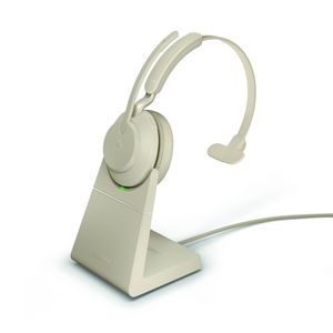 JABRA Evolve2 65 monaural MS USB-C Bluetooth LS beige