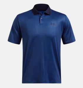 Under Armour Ua Perf 3.0 Printed Polo - midnight navy, Größe:S