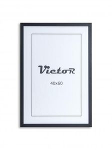Victor Bilderrahmen "Dix" 40x60 cm in schwarz, moderner Holzrahmen mit bruchsicherem Acrylglas