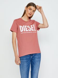 Diesel Sily-Ecologo Pink Damen T-Shirt