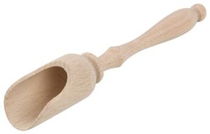 Schäufelchen, rund, 11 cm Stiel aus Holz 18 cm
