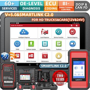 LAUNCH X431 V+5.0 PRO & SmartLink C HD, Diesel- und Benzinscanner, Pkw- und Schwerlast-Lkw-Scanner
