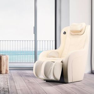 HOME DELUXE - Massagesessel ALLEGRIA Beige - inkl. komplettem Zubehör I Massagestuhl Relaxsessel mit Wärmefunktion