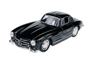 Welly Old Timer Mercedes-Benz 300SL Gullwing schwarz 1:34-1:39 Die Cast Metall Modell Neu im Kasten 43656