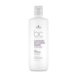 Schwarzkopf Professional BC Bonacure Clean Balance Deep Cleansing Shampoo Tocopherol Tiefenreinigungsshampoo für alle Haartypen 1000 ml