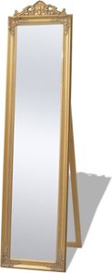 The Living Store Standspiegel im Barock-Stil 160x40 cm Golden