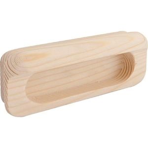 Alles im Griff Griffmuschel Horkos Breite 107mm, Schiebetür Griffmulde aus Holz, Muschelgriff, Fichte roh