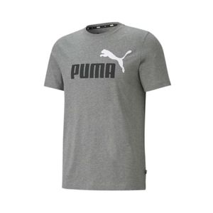 PUMA ESS   2 Col Logo Tee MEDIUM GRAY HEATHER M