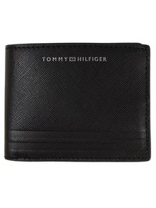 Tommy Hilfiger Herren Kreditkartenetui TH Bus Leather Mini CC Schwarz