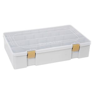 Westin W3 Tackle Box Grey/Clear Angelbox, Größe:36x22,5x8cm