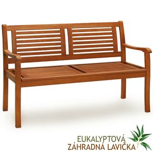 Záhradná lavica z eukalyptového dreva – certifikát