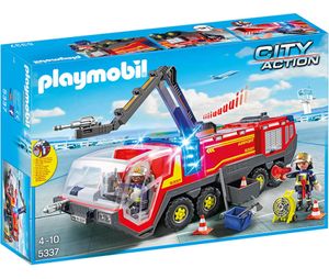 PLAYMOBIL 5337 City Action Flughafenlöschfahrzeug mit Licht und Sound