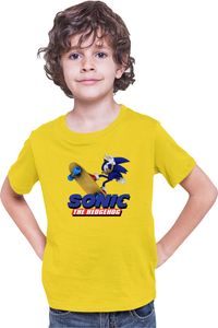 SonicSkateboard Kinder T-shirt Sonic the Hedgehog Sega Mascot, 5-6 Jahr - 116 / Gelb