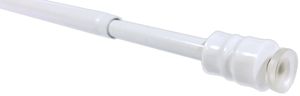 Vitrážna tyč FLEX 76-120cm kovová BIELA