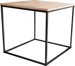 Kiefernatur Optik Beistelltisch eckig 45x45x42cm Würfel MDF Tisch Couchtisch