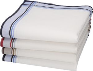 Betz 4 Stück Herren Stoff Taschentücher in der Geschenkbox 100% Baumwolle Farbe - Dessin 4 Betz 4 Stück Herren Stoff Taschentücher in der Geschenkbox 100% Baumwolle Farbe - Dessin 4