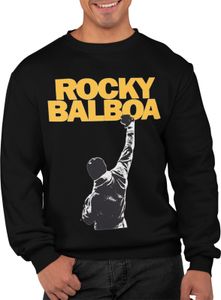 Retro organický pánsky pulóver Rocky Balboa víťazný Silvester Stallon Boxerský film