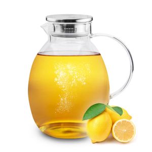 TEEKANNE Glas KAFFEEKANNE Teekessel Durchsichtig 2,4 L FLORINA