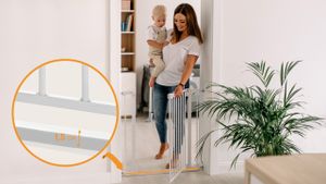 Lionelo Truus Slim Clamp-On detská bezpečnostná brána 75-105 cm sivá