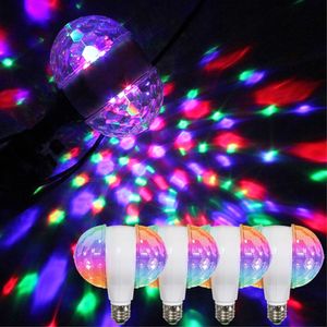 4 Stück 6W E27 LED Partyleuchte Discolicht Rotierende Discokugel Disco Lichteffekt Bühnenbeleuchtung